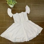 Gianni Bini GB pastel lavender crochet off the shoulder dress sz Medium Photo 1