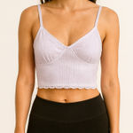 American Eagle Size Medium Light Purple Bra Top Crop Top. Photo 0