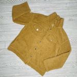 Ecowish Vintage 90’s brown fleece Sherpa button up  sweatshirt jacket large Photo 0