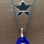 NEW Evil Eye Leather Necklace TearDrop Pendant Necklace Photo 4