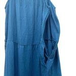 J.Crew NWT Ruffle Strap Gauze Tiered Maxi Dress Teal Blue Size XXL NEW Relaxed Photo 8
