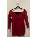 Lulus Over the Swoon Wine Red Off-the-Shoulder Bodycon Dress Photo 4