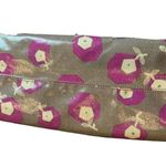 Juicy Couture  Tote Vinyl Gray Purple White Flowers Bag Leather Trim Photo 10