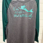 Women's Gray Mermaid Raglan Long Sleeve T Photo 0