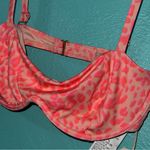 Billabong Lei Low Leopard Print Bikini Top Pink Leopard Print Underwire Photo 3