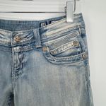 Miss Me Jeans 28 skinny embellished rhinestone flap pockets low rise light wash Photo 4