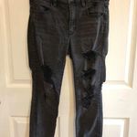 American Eagle Outfitters Black Ripped Jeans Size 8 Photo 0