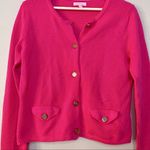 Lilly Pulitzer Y2K Lily Pulitzer Long Sleeve Pink Cardigan Waffle Knit Sweater Size Small Photo 1