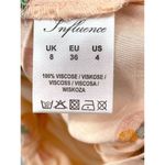 ASOS Influence Ruched Orange Print Mini Dress Size 8 Tie Feminine Girly New Photo 9