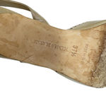 Manolo Blahnik Vintage Two Tone Brogue Slingback Kitten Heels 37.5 Photo 11