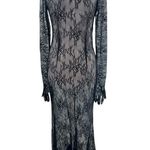 NWT Dolls Kill Unholy Majesty Masque Maxi Dress Set black sz M Size M Photo 1