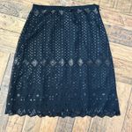 Grace Elements #19 Women's Black Sequin and Mesh Scalloped Hem Skirt by .  Sz: 8 Photo 0