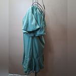 Versona NWOT  Teal Off-Shoulder Mini Dress Photo 4