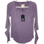 Chaser NWT  Purple Vintage Rib Vented Sleeve Shirttail Long Sleeve Shirt Medium Photo 1