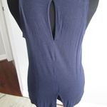 Halogen  Crewneck High-Low Tank - Size Lg - Navy Photo 3