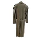 Women's Vintage Green Trench Coat M Long Belted Formal Size 10 Photo 2