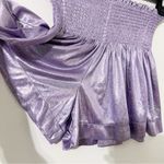 Queen of Sparkles Purple Holographic Swing Shorts Flowy Size XS Photo 5