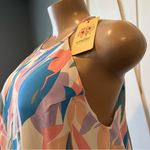 Entro NWT Pastel Colorful Halter Maxi Dress size M sleeveless watercolor wedding guest Photo 9