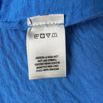 John Mark  Tunic Top Womens Large Blue Button Back Collared Shirt Lagenlook Artsy Photo 10