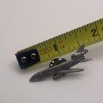 Medical Strike Force Jet Airplane Lapel Pin Pewter Tie Tack Photo 3