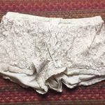 Rewind CREAM LACE BASIC TIE FRONT SOFT SHORTS Photo 0