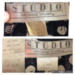 Vintage Studio by Michelle Stuart navy white Polkadot jacket & skirt size medium Blue Photo 11