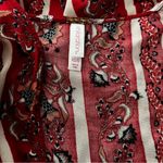 Xhilaration Boho Floral Print Rayon Kimono with Tassels in Red XS/S Photo 10