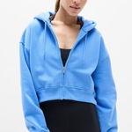 Athleta  M Forever Fleece Ultra Crop Cornflower Blue Medium Photo 0