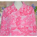 White Stag  Button Up Pink Floral 3/4 Sleeve Blouse Top Plus Size 22W 24W Office Photo 1