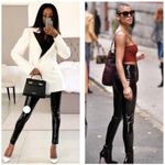 Commando Leggings Size Small Perfect Control Faux Patent Leather Shiny Liquid Photo 4