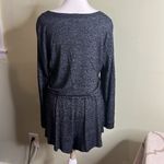 Aerie  Cozy Charcoal Gray Long Sleeve Romper Photo 3