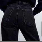 ZARA NWT HIGH WAISTED MOM JEANS BLACK Photo 4