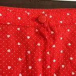 Handmade Vintage Retro Red Heart Print Skirt Fit and flare Ruffle Hem Size 16 Photo 4
