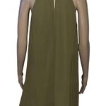 Soprano  olive sleeveless pleated mini dress Photo 3