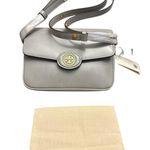 Tory Burch Women’s Robinson Spazzolato Leather Shoulder Bag Light Granite New Photo 0
