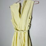 3.1 Phillip Lim Yellow Bright Sleeveless Poplin V-Neck Tie Waist Midi Dress 10 Photo 5