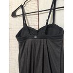Lululemon Women Pure Focus Convertible Bra Tank Top Black Grey Size 2 W1765S Photo 4