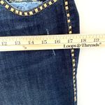 Rock & Republic  Kasandra Y2K Dark Wash Bootcut Jeans Gold Studs Distressed Sz 10 Photo 5