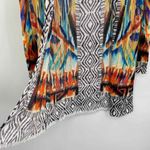 Chico's  Artsy Boho Cardigan Womens 0 XS‎ Multicolor Rayon Open Front Lightweight Photo 5