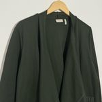 LOGO By Lori Goldstein NEW Drape Front Hunter Green Jacket w/ Pockets Size XL Photo 1