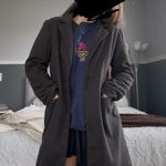 Tea N Rose Boutique Dark Grey Thick Trenchcoat Photo 1