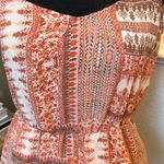 BCBGeneration Floral Pink Lace Romper Photo 3