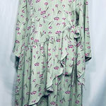 ASOS Unique21 Casual Floral Green Wrap Dress Photo 0