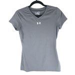 Under Armour  Womens Power Alley Volleyball Practice Jersey Short Sleeve Gray XS Photo 0