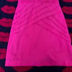 Pink white bow butterfly sleeve chiffon pencil Bodycon dress S Photo 1