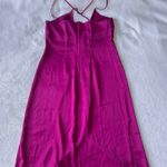 EXPRESS Magenta Sleeveless Slip Dress Photo 1
