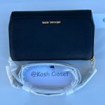 Michael Kors MK Jet Set Medium Logo Convertible Crossbody Clutch Bag - Black Photo 4