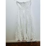 FAVORITE DAUGHTER White Cotton Strapless Favorite Linen Midi Dress Size 8 Photo 2