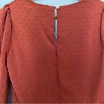 Altar'd State Altar’d State Terracotta Swiss Dot Long Sleeve V Neck Dress Size Small Photo 4