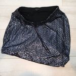 Theory  Hailey Skirt Black Metallic Sequin Asymmetrical Hem Photo 7